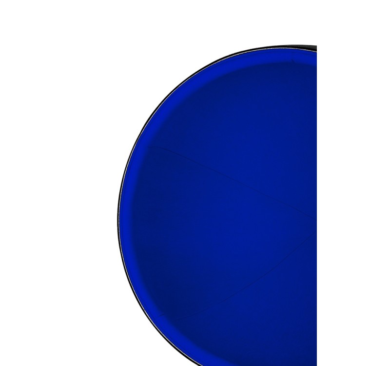 Fotel BALL BLACK niebieski