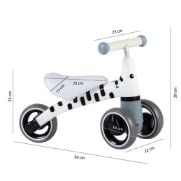 Rowerek biegowy dla dzieci bezpieczna konstrukcja koła EVA "Zebra" ECOTOYS