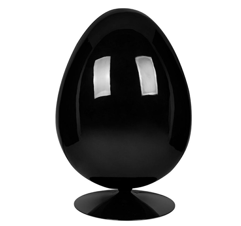 Fotel OVALIA BLACK niebieski