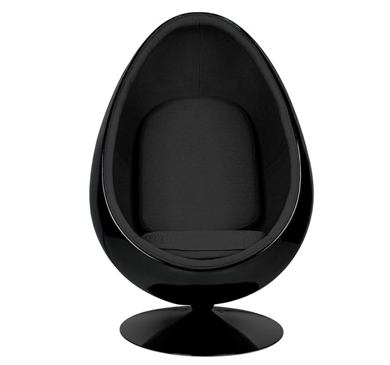 Fotel OVALIA BLACK czarny