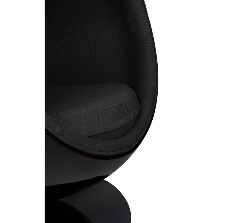 Fotel OVALIA BLACK czarny