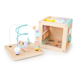 Drewniana kostka edukacyjna sorter mula ECOTOYS