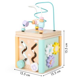 Drewniana kostka edukacyjna sorter mula ECOTOYS