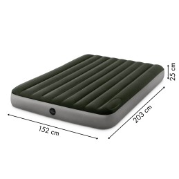 Duży materac dmuchany 203x152 cm dwuosobowy z pompką INTEX 64763