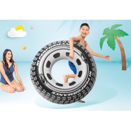 Koło do pływania opona z uchwytami materac wodny INTEX 56268