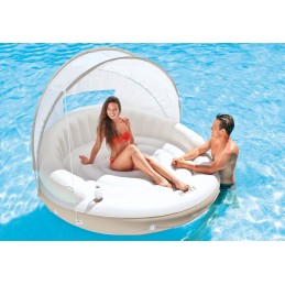 Dmuchana wyspa z daszkiem dmuchany materac 199x150cm INTEX 58292