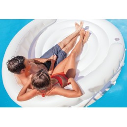 Dmuchana wyspa z daszkiem dmuchany materac 199x150cm INTEX 58292