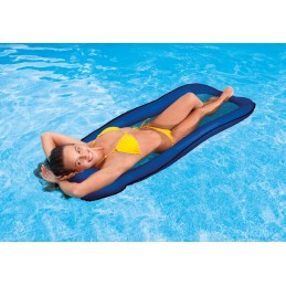 Materac plażowy z siateczką do pływania chłodzący niebieski INTEX 58836 BLUE
