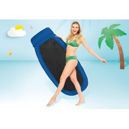 Materac plażowy z siateczką do pływania chłodzący niebieski INTEX 58836 BLUE