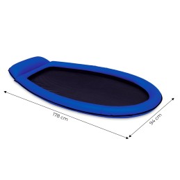 Materac plażowy z siateczką do pływania chłodzący niebieski INTEX 58836 BLUE