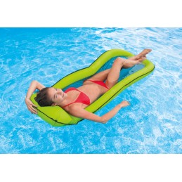 Materac plażowy z siateczką do pływania chłodzący zielony INTEX 58836 GREEN