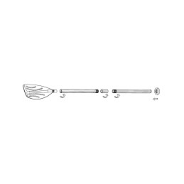 Wiosła do pontonu 2 sztuki 122 cm jednopiórowe INTEX 59623