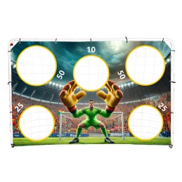 Bramka piłkarska treningowa + mata celnościowa 180x122 cm MOVEPRO