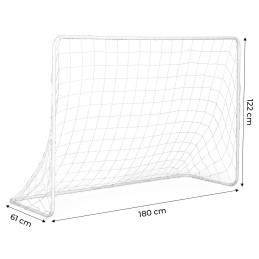 Bramka piłkarska treningowa + mata celnościowa 180x122 cm MOVEPRO