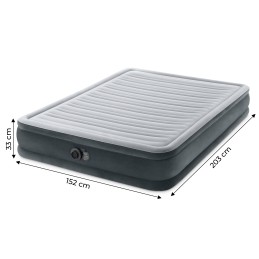 Materac dmuchany łóżko 203x152 cm z pompką dwuosobowy INTEX 67770ND