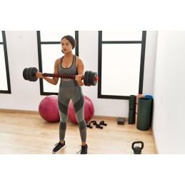 Hantle regulowane 2x10 kg sztanga zestaw 20 kg gryf MOVEPRO