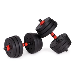 Hantle regulowane 2x15 kg sztanga zestaw 30 kg gryf MOVEPRO
