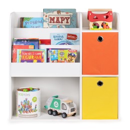 Regał drewniany dla dzieci szafka dziecięca przegrody organizer ECOTOYS