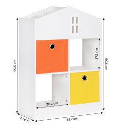 Regał szafka dziecięca domek dla dzieci przegrody organizer ECOTOYS