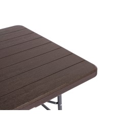Zestaw cateringowy stół bankietowy 180 cm + 2 ławki brąz MultiGarden