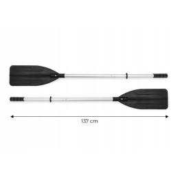 Wiosła 2 sztuki do pontonu aluminiowe do kajaku jednopiórowe 137 cm INTEX 69625