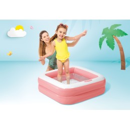 Basen brodzik dla dzieci pompowany jasny róż INTEX 57100