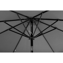 Parasol ogrodowy duży 3 m skośny łamany z korbą szary MultiGarden