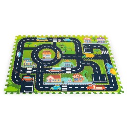 Mata piankowa dla dzieci puzzle miasto ulice drogi IPLAY