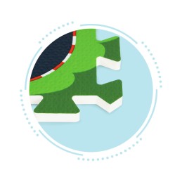 Mata piankowa dla dzieci puzzle miasto ulice drogi IPLAY