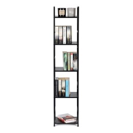 Regał drewniany nowoczesny metalowa rama LOFT 5 półek czarny ModernHome