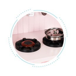 Drewniana kuchnia dla dzieci piekarnik palniki mikrofala akcesoria ECOTOYS