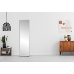 Duże stojące lustro prostokątne wąska rama 148 cm ModernHome