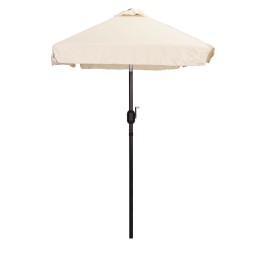 Prostokątny duży parasol ogrodowy skośny łamany z korbą beżowy 200x140 cm MultiGarden