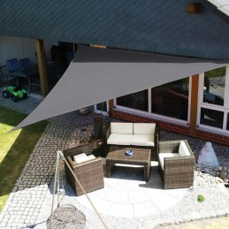 Żagiel przeciwsłoneczny daszek wodoodporny 4x4x4m szary MultiGarden