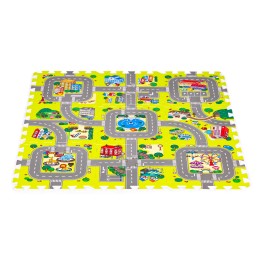 Mata piankowa dla dzieci miasto 9 elementów 90,5x90,5 cm IPLAY