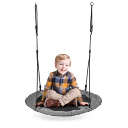 Huśtawka ogrodowa bocianie gniazdo 100 cm szara ECOTOYS