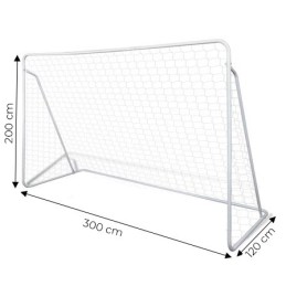 Bramka piłkarska z siatką do piłki nożnej 300x200 cm MOVEPRO