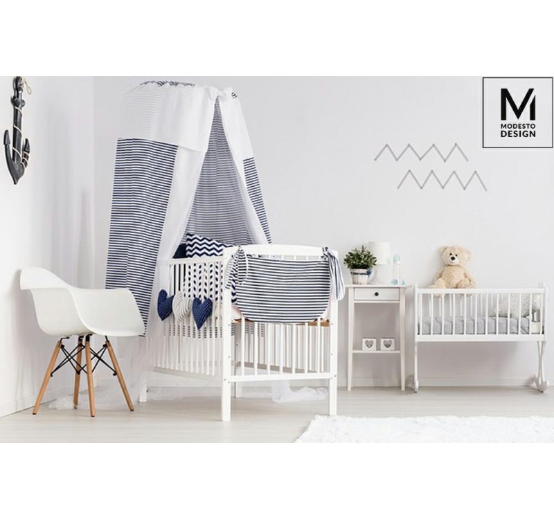 MODESTO fotel DAW DSW biały - polipropylen, nogi bukowe