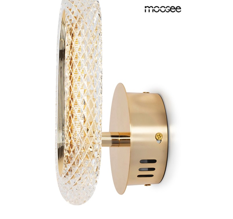 MOOSEE lampa ścienna JEWEL złota
