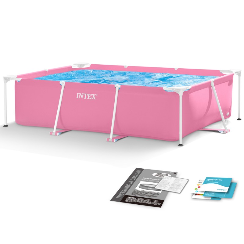 Basen ogrodowy stelażowy duży prostokątny 220x150 cm INTEX 28266