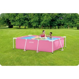 Basen ogrodowy stelażowy duży prostokątny 220x150 cm INTEX 28266