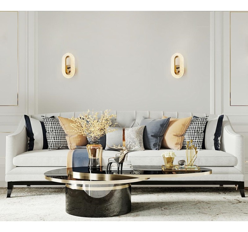 MOOSEE lampa ścienna JEWEL złota