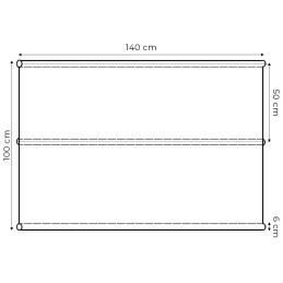 Siedzisko podkład do huśtawki ogrodowej 140x100 cm szare MultiGarden