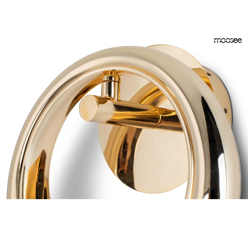 MOOSEE lampa ścienna HELIOS złota