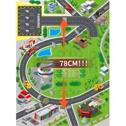 Garaż samochodowy XXL komenda policji 5 poziomów + mata z miastem 82 elementy