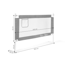 Barierka ochronna na łóżko 150 cm osłona zabezpieczenie dla dzieci ECOTOYS