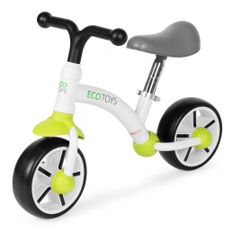 Rowerek biegowy dla dzieci koła EVA regulacja siodełka zielony ECOTOYS