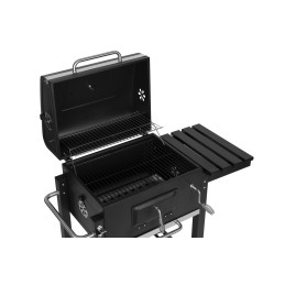 Grill węglowy duży ogrodowy z pokrywą termometr półki koła dmuchawa gratis