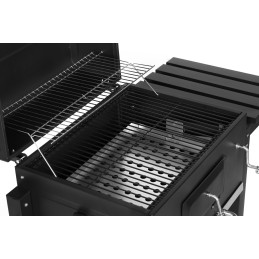 Grill węglowy duży ogrodowy z pokrywą termometr półki koła dmuchawa gratis