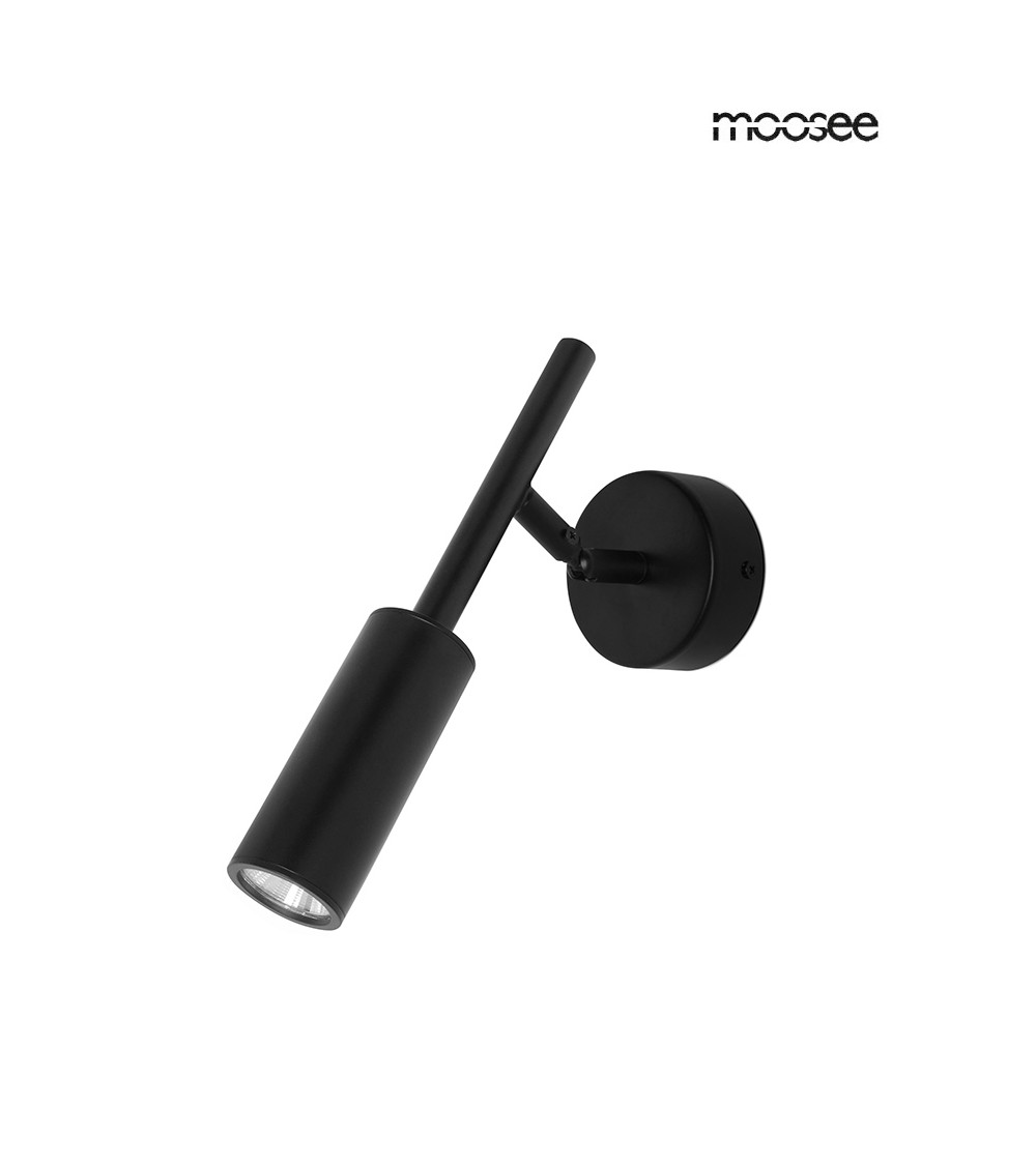 MOOSEE lampa ścienna PRISMA czarna